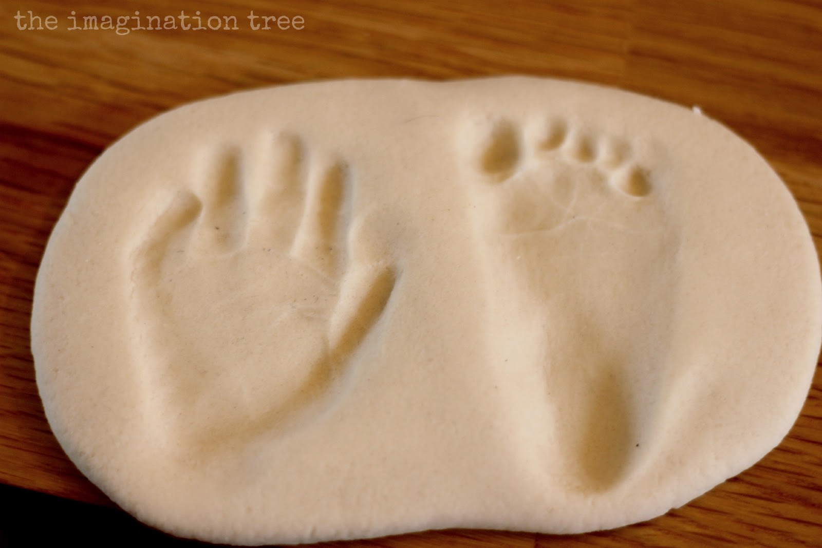 no bake salt dough handprint